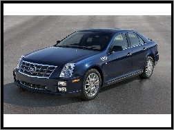 Sedan, Niebieski, Cadillac STS